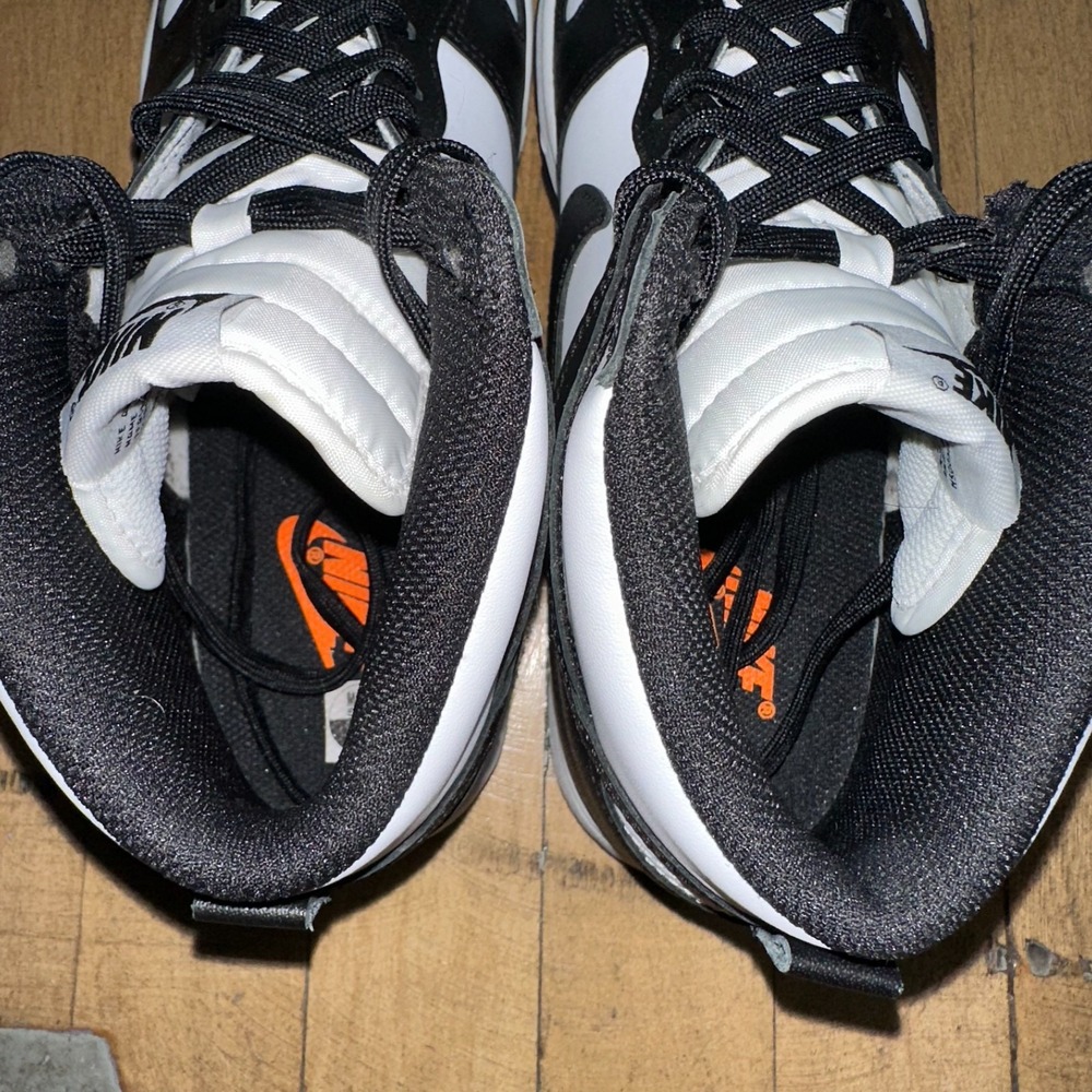 Nike Dunk High Panda Sneakers Men's Size 8.5 Black White Comfort Lace Up Walking - Picture 11 of 12